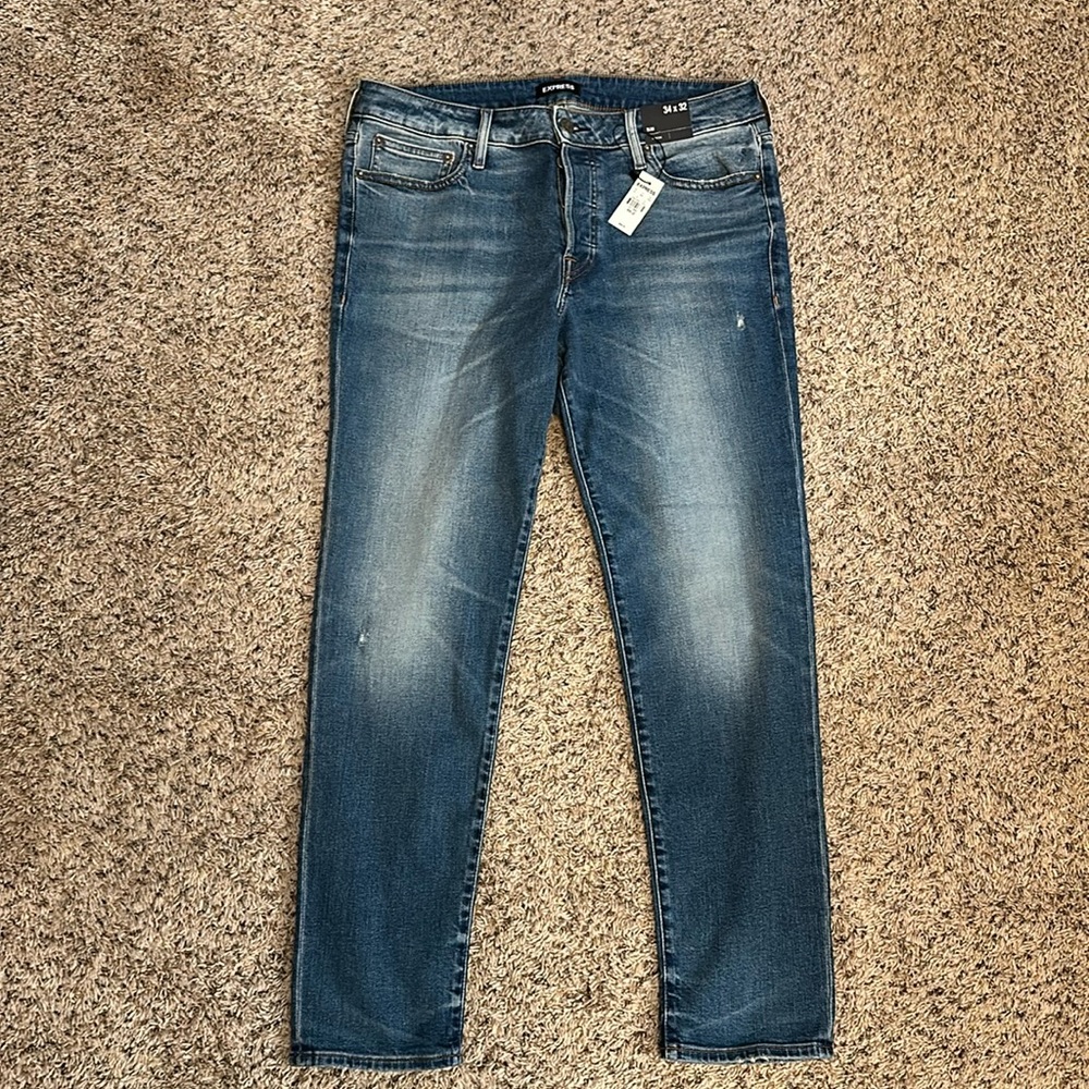 Men’s Express Slim Medium Wash Stretch Jeans